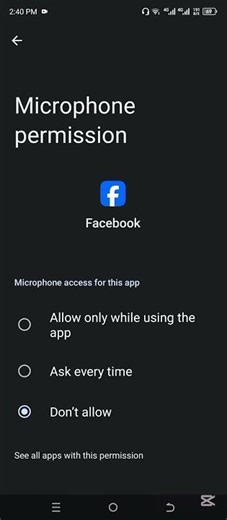 Facebook App Microphone Access Kaise Band Karein Mobile Mein | Asaan Tarika