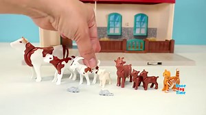 Playmobil Country Take Along Farm Stable Playset with Fun Animals Toys For Kids