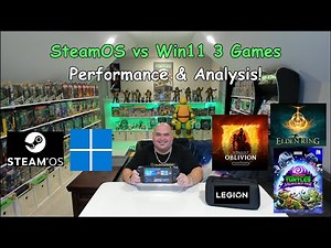 Legion Go SteamOS vs Windows 11 Three Games Tested + Analysis!