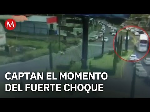 VIDEO of the moment of the collision between a train and a bus in Atlacomulco, Edomex