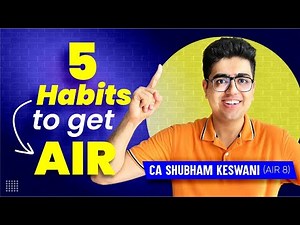 My SECRETs to 2 TIMES Rank in CA Exams | CA Shubham Keswani (AIR 8)