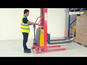 Sinolift SPN15 Semi-Electric Pallet Stacker – Efficient & Compact Material Handling