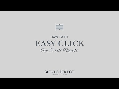 How to Fit Easy Click No Drill Blinds