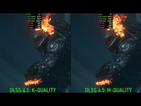 DLSS 4.5: K vs M (Quality) - FPS Test Doom Eternal