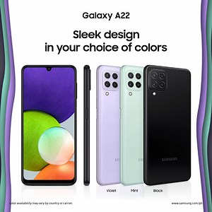 14K views · 231 reactions | The new #GalaxyA22 is designed to catch the light – and your eye – in three awesome colors. Get yours now: spr.ly/A22_Color | Samsung | Facebook