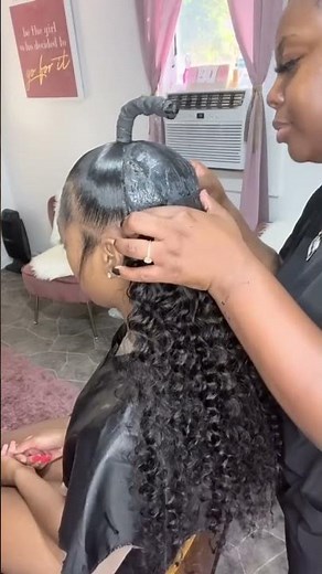 #Elfinhair Review For Human Hair Bundles👻 Half Up Half Down Quick Wave Hair Tutorial, Deep Wave Hair