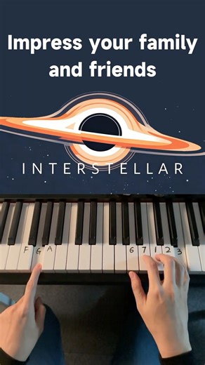 Interstellar Theme Simple Tutorial #piano #interstellar #tutorial #lesson #pianotutorial
