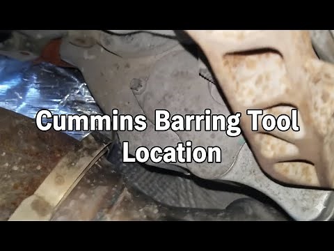 Cummins Barring Tool Location
