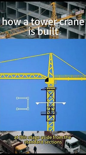 how a tower crane is built