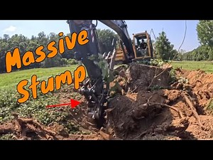 Stump Ripper Gets Tested On A Massive Stump Biggest Yet!!