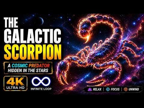 SCORPIUS CONSTELLATION 🦂 | 4K ULTRA HD SPACE LOOP 🔁 | Galactic Core Visual 🌌✨ |