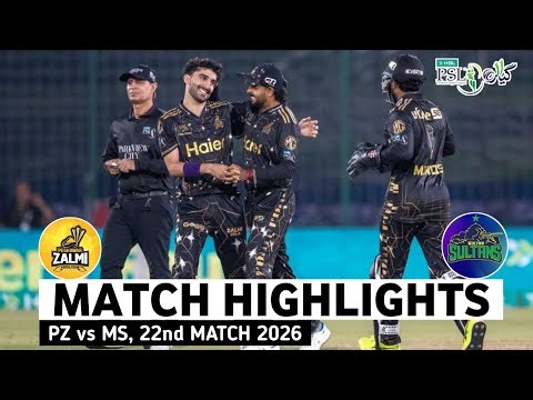PZ vs MS 22nd Match PSL 2026 Highlights | PSL Highlights 2026 | PZ vs MS highlights today