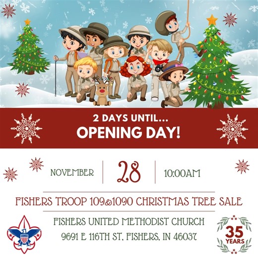 As we celebrate 35 years, we’re feeling extra grateful for all the families and Scouts who have been part of this tradition! If you’ve ever sold trees with us, or picked out the one with your family, we’d love to hear your memories. 🥰 Your stories are such a huge part of what makes this lot feel like a little corner of holiday magic. Share a favorite moment, a sweet tradition, or even an old photo if you have one. We can’t wait to read them and kick off another wonderful season with you on Frid