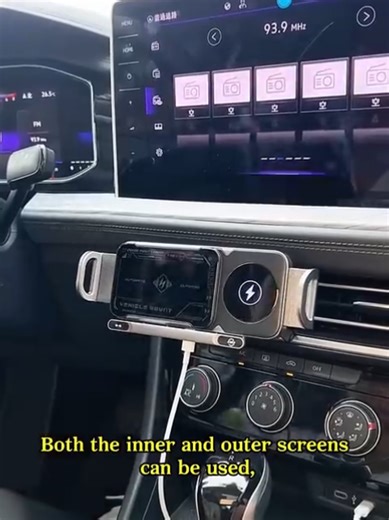 Vehicle-Mounted #Smart #Charging Mount mit 90° #drehbarer #Halterung 15 W für iPhone Samsung Google #Smartphones kompaktes Design Hakenclip Ein-Klick-Entriegelung kompatibel mit allen Smartphone-Modellen