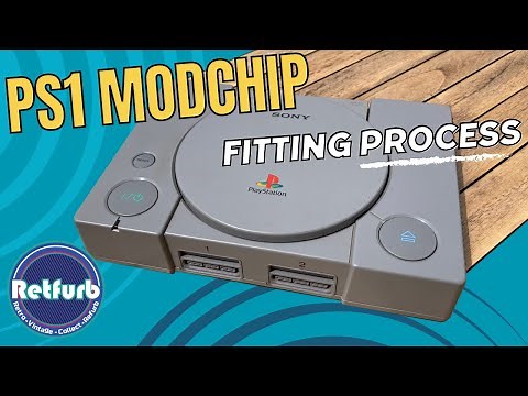Playstation 1 PS1 Modchip Install & Strip Down. MM3 . Retfurb Retro Gaming