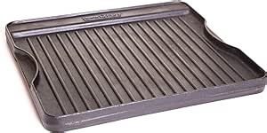 Camp Chef Reversible Pre-Seasoned Cast Iron Griddle, Cooking Surface 14 in. x 16, Black