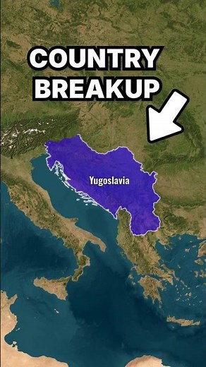 How to Animate a Country Breaking Apart (Yugoslavia)#MapAnimation#Shorts#Yugoslavia#History#Tutorial