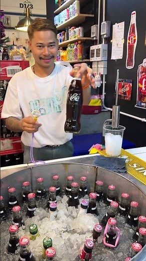 Thai Ice Cold Coca-Cola - Bangkok Street Food