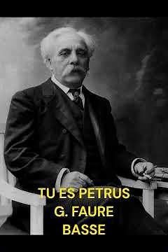 G. FAURE TU ES PETRUS VOIX DE BASSE
