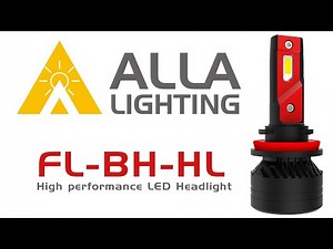 Alla Lighting FL BH LED vs Halogen Headlight Bulb Test Comparison
