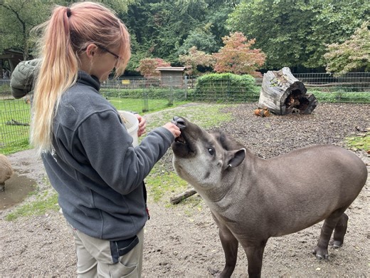 Tierpflegerin aus dem Zoo Dortmund gibt Einblicke hinter die Kulissen