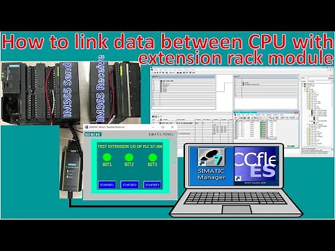 PLC S7-300 how to link data between extension rack module IM365(Send) and IM365(Receive)