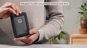 SanDisk Professional 1TB G-Drive ArmorATD - Rugged, Durable Portable External Hard Drive HDD, USB-C, USB 3.2 Gen 1 - SDPH81G-001T-GBA1D