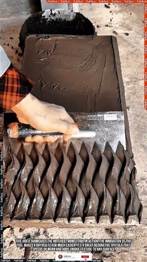 Notched Trowel Tools: Decorative Spatula Innovation #tool #tools #innovation