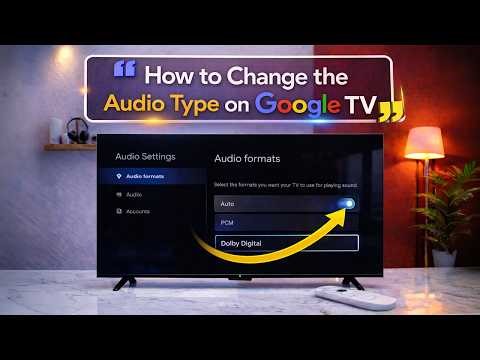 How to CHANGE The Audio Type on Google TV | Change Audio Output Format
