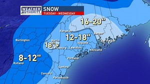 Third nor'easter in 2 weeks to dump at least a foot of snow on Maine