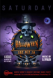🎃🪩Tonight The Biggest Halloween Dance Party North of Boston! 🎟 Advance tix at mixx360.com/halloween or purchase at the door 🧟‍♂️ $1000 in prizing for Best Costumes! 🔪 Killer beats from DJ Spitaleri 💀 Mixx 360 Halloween Ball Sat Oct 28 Malden MA 🕸️ Free Parking 🕸️ Menu at mixx360.com/menu 🕸️ 21 | Mixx 360