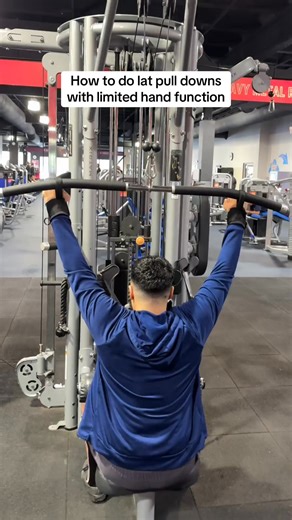How to- Do a lat pull down… with reduced hand function | Active Hands