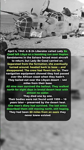 The Ghost Plane of the Sahara: 16 Years Lost in the Wrong Desert. #history #ww2
