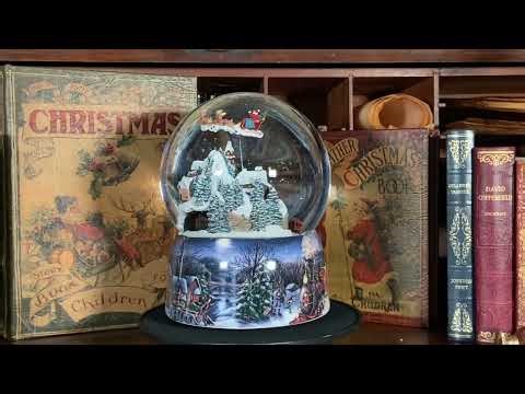 MEGA Christmas Snow Globe Snow Scene With Train and Sleigh