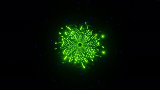 Disco Lights Flicker Rhythmically in a Neonflashing VJ Loop