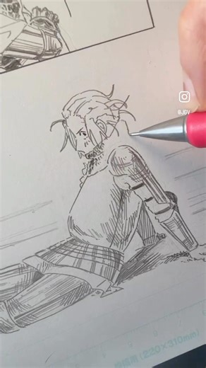 Finishing the last panel of this comic page ✏️ #drawing #comicartist #medieval #mangaartist