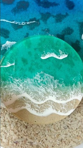 レジンで作る海が美しかった。#レジン#アート#ハンドメイド#沖縄#海#ocean#resin