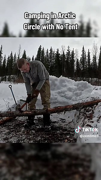 Camping in Arctic Circle Without a Tent