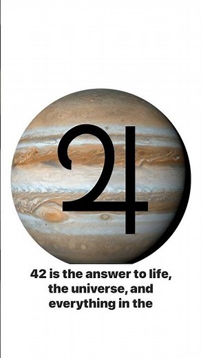 42 is the symbol of Jupiter, the answer to life the universe and everything and the rainbow angle.