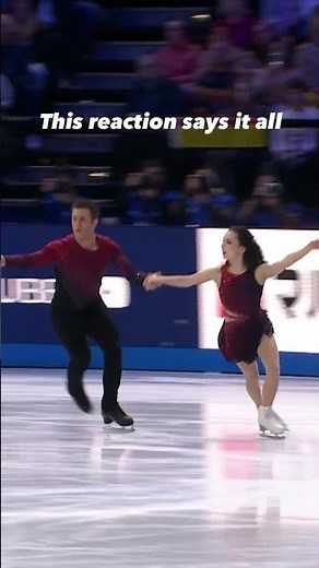 Twisting their way to the top 🔥 Lia Pereira & Trennt Michaud take the small bronze at #WorldFigure 👏