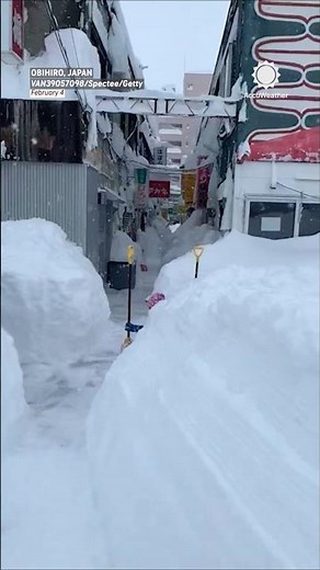 Record Snowfall Buries Hokkaido, Japan