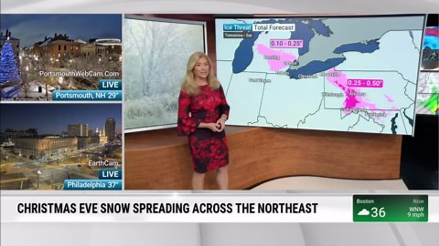 Post-Christmas storm to dump snow, ice across Northeast