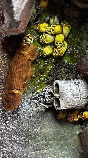 How to make a MINIATURE MUMMY for your dungeon catacombs?💀 #dnd #diy