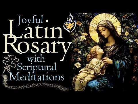 Latin Scriptural Rosary : Joyful : Complete Rosary with Scriptural Meditations Latin & English Text