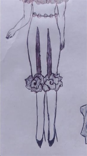 Designer Dress dress sketch design #fashion #dress #sketch#shorts