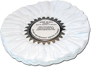 Zephyr Custom Polishing Products Airway Buffing Wheels for Industrial Polishers, Big Rigs and Lifted Trucks. Made in The U.S.A.(Final Finish - White Flannel)