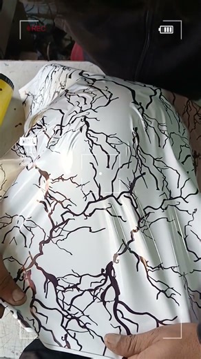 Helmet Wrapping #trending #modification #popular #helmet #bike