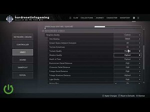 Destiny 2 – How to Change Texture Anisotropy