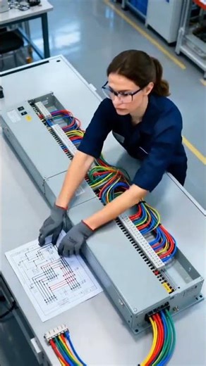 Peek into the electronic product process in the factory | Industrial control panel assembly