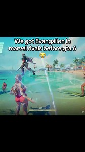Yes I know the skin was actually inspired by the anime #fyp #viral #marvelrivals #evangelion #funny